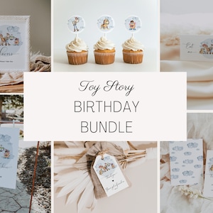 Toy Story Invitation Bundle - Toy Story Birthday Decoration Bundle - Two Infinity and Beyond Birthday Bundle - EDITABLE DIGITAL DOWNLOAD