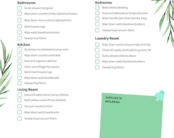 Lista kontrolna gruntownego czyszczenia