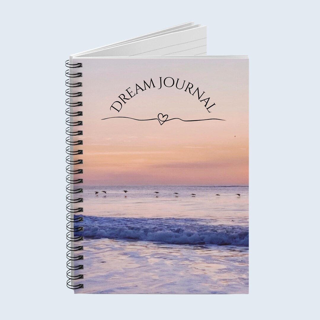 Pastel Beach Sunset Spiral Notebook Ruled Travel Journal Compact Purse ...