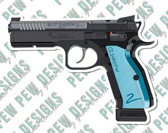 CZ Shadow Blue Vinyl Sticker