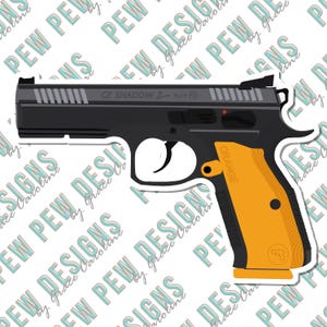 CZ Shadow Orange Vinyl Sticker