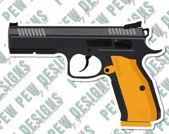 CZ Shadow Orange Vinyl Sticker