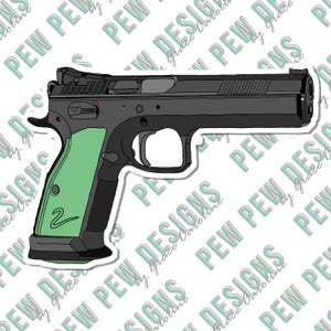 CZ Shadow Green Vinyl Sticker