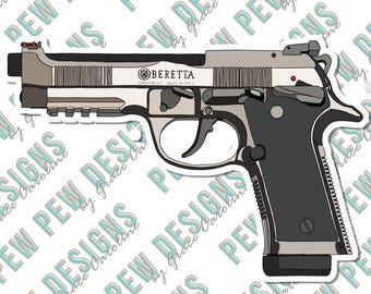 Beretta 92x Vinyl Sticker