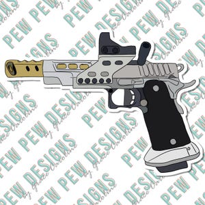 USPSA Racegun Vinyl Sticker