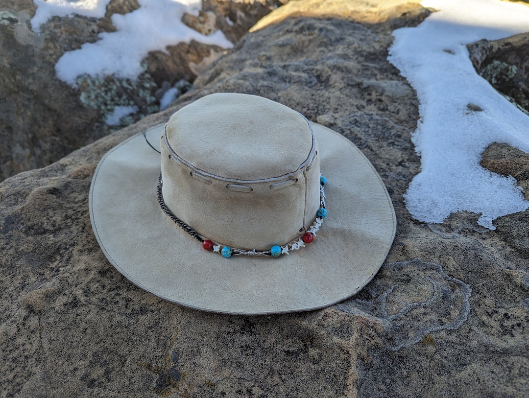 Hat Band, Rattlesnake Bone & Barbed Wire Hat Band, Western Hat Band