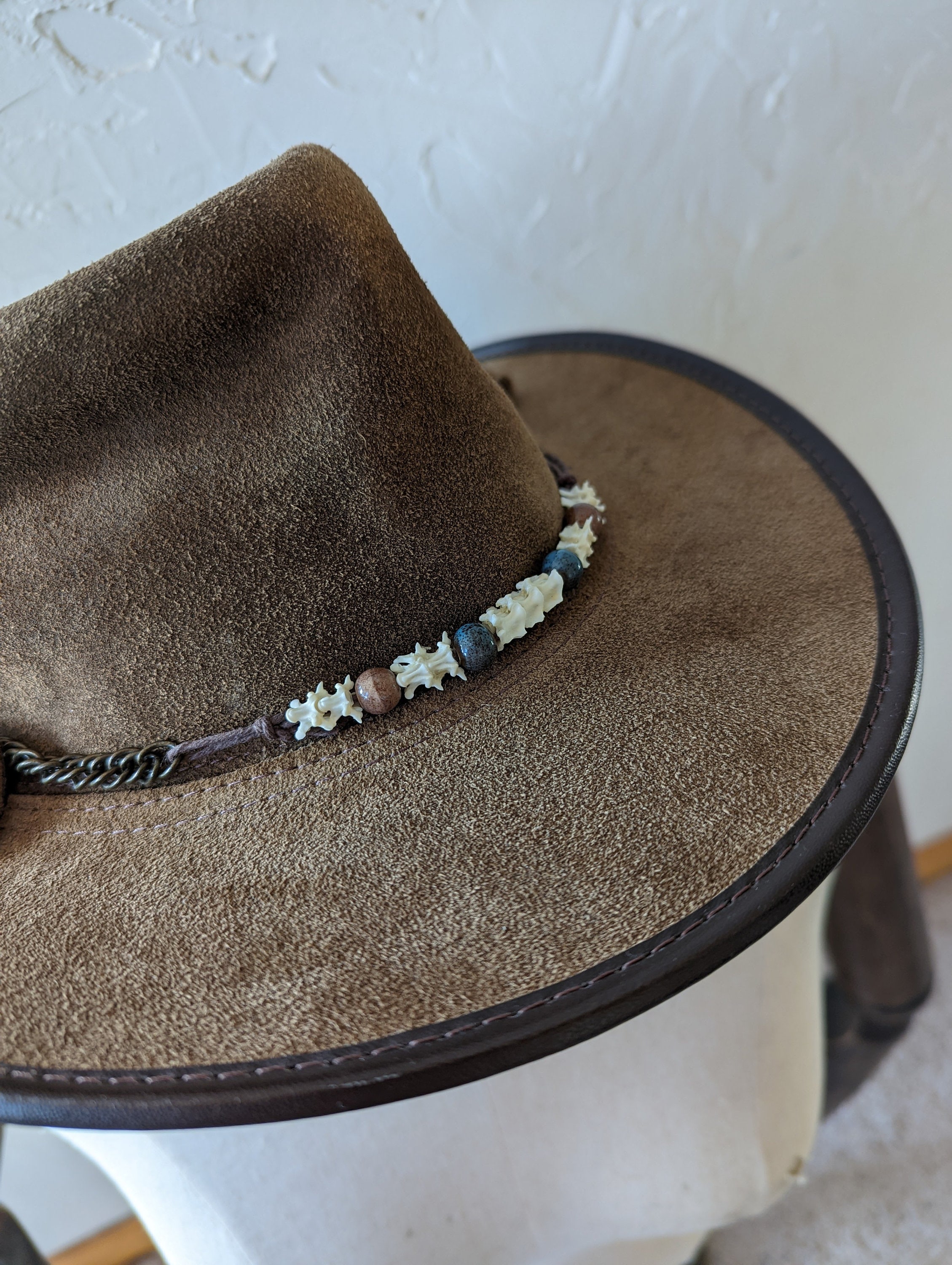 Hat Band Rattlesnake Hat Band Rattlesnake Bone Hat Band Etsy