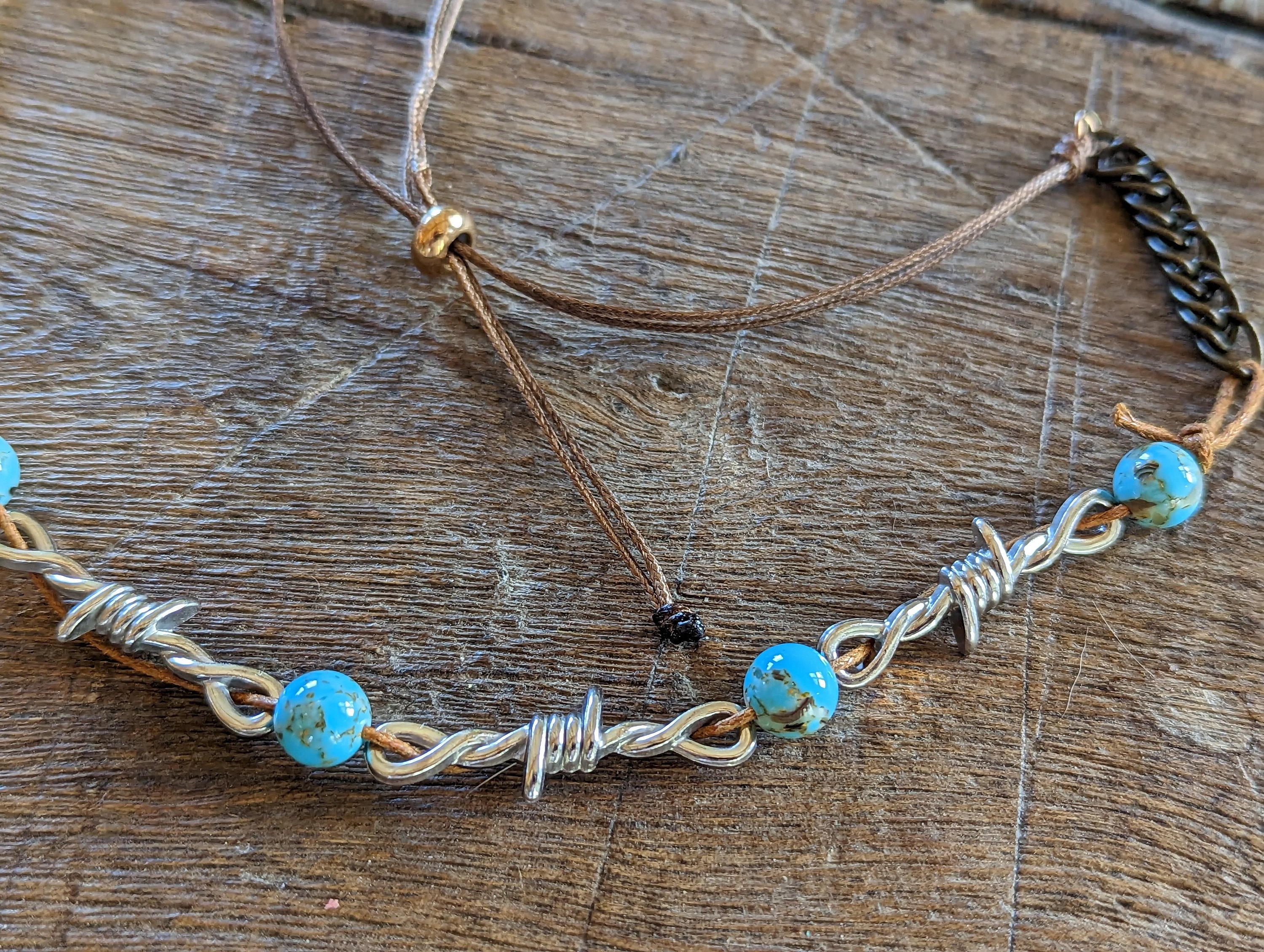 Cowboy Hat Band, Barbed Wire Hat Band, Western Hat Band, Turquoise