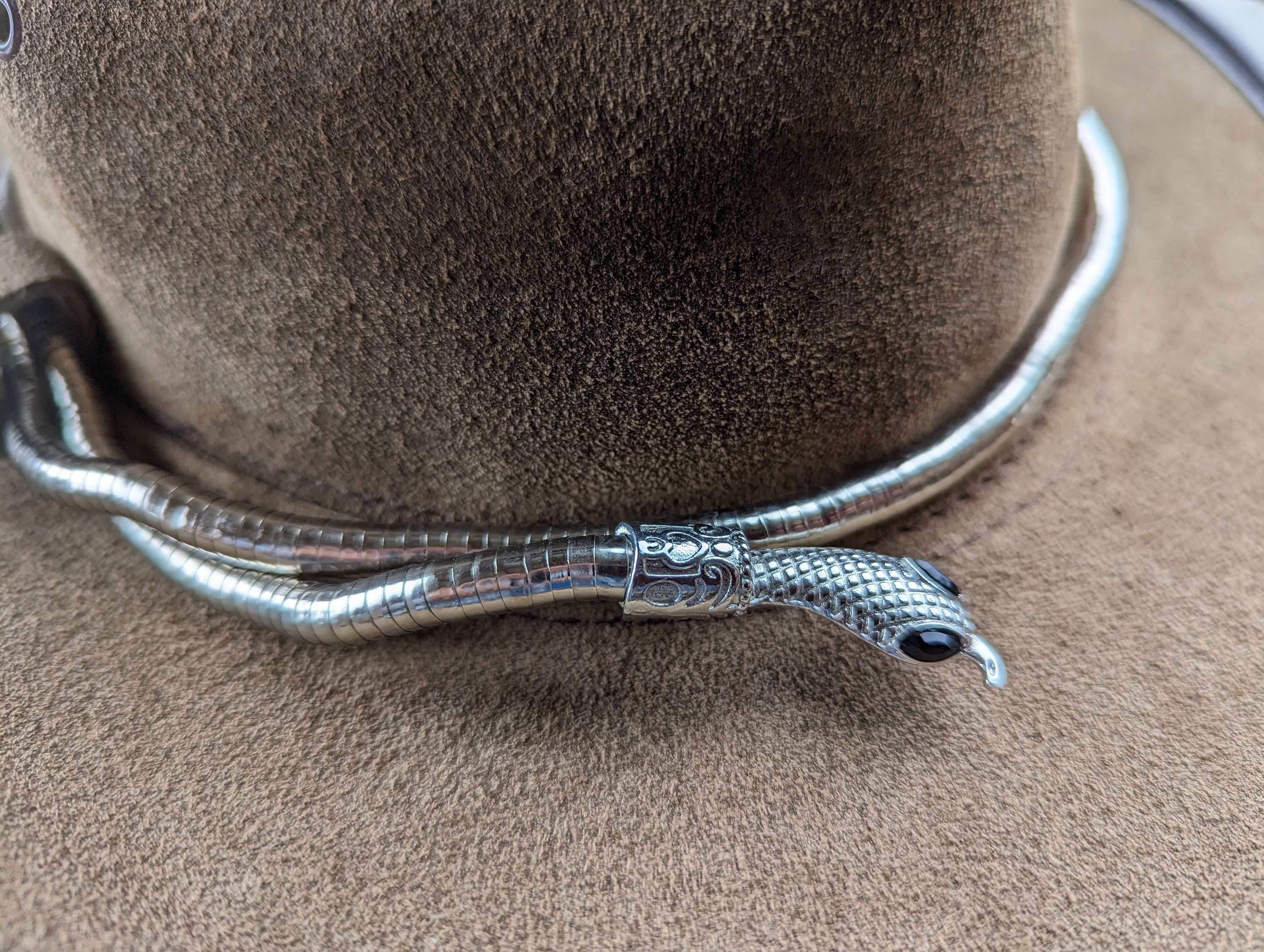 Rattlesnake Hat Band Etsy