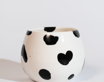 Handmade Porcelain Cup: 250ml Drip Coffee, Tea, Herbs