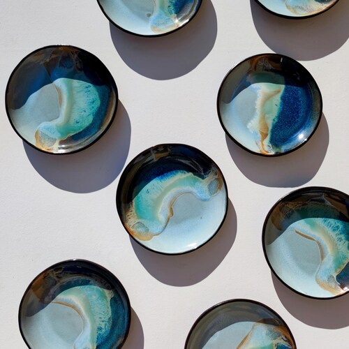 Gloss Ceramic Plates Handmade Plate Dessert Plate Appetizer Etsy