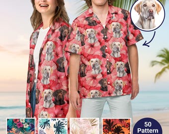 Funny Labrador Hawaiian Shirt, Custom Aloha Shirt, Labrador Humor Summer Shirt, Dog Lover Joke Gift, Summer Outfit Gift for Dad