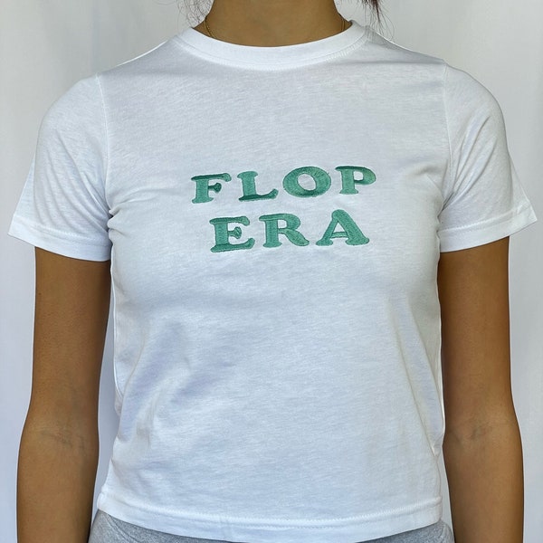 Flop Era tshirt y2k style baby tee crop top Paris Hilton