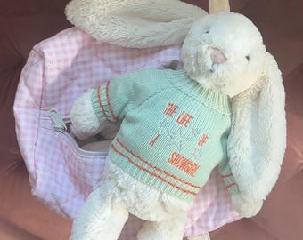 Showgirl Embroidered teddy sweater for jellycat jellycat clothes