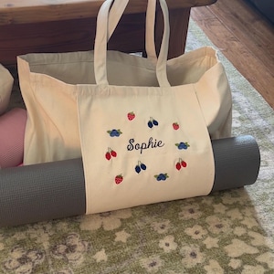 Personalised yoga bag gym bag pilates bag custom yoga bag image 10
