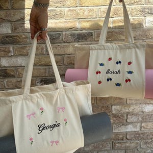 Personalised yoga bag gym bag pilates bag custom yoga bag