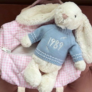 1989 Embroidered teddy sweater for swiftie 1989 jellycat jellycat clothes