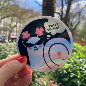 Stickers Tout va mal à l'unité Autocollants holographiques Escargot