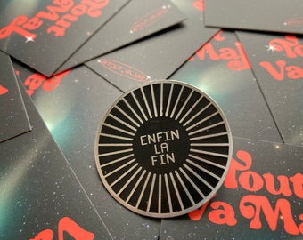 Photo-engraved pin - Finally the end pin