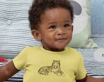 Niedliche Tiger Babykleidung, Süße Babykleidung, Baby mädchen Kleidung, Baby Jungen Kleidung, Tier Body, Baby Shower Geschenk, Tiger Sternzeichen