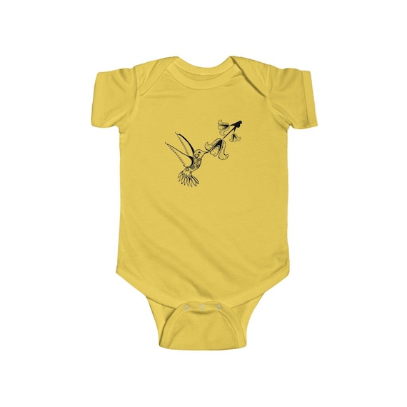 Hummingbird Baby Clothes, Cute Baby Clothes, Baby Girl Bodysuit, Baby Boy Bodysuit, Infant Bodysuit, Animal Clothing, Cotton Bodysuit