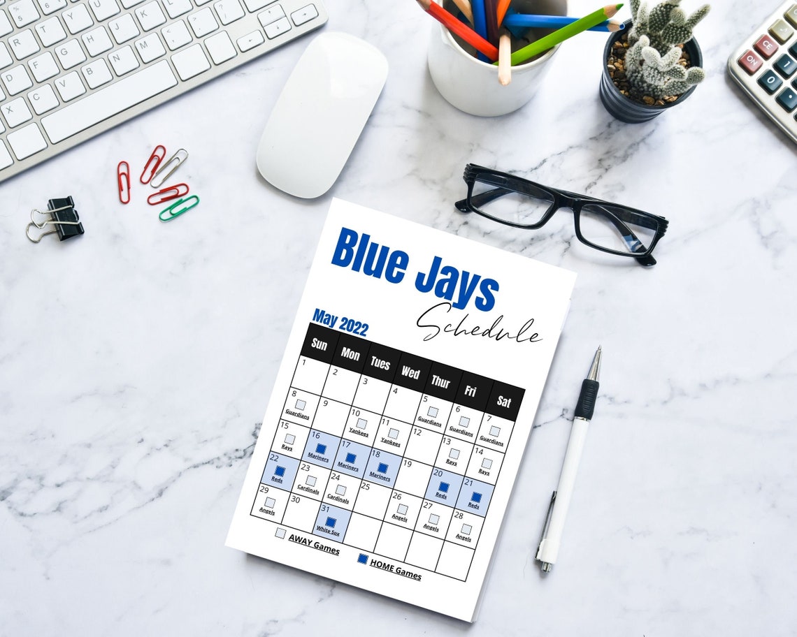 Blue Jays Schedule 2022 Printable | Etsy Canada