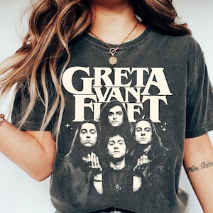 Greta Van Fleet Tour 2024 Tshirt, Classic 90s Greta Van Fleet Shirt, Greta Van Fleet Music Tour Starcatcher, Vintage Greta Van Fleet Rock