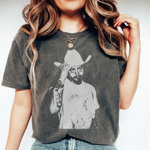 Post Malone cowboyhoed vintage T-shirt, retro jaren 90 bootleg rap-t-shirt, unieke muziekmerchandise, uniseks rappershirt, perfect cadeau voor fans, mannen en vrouwen