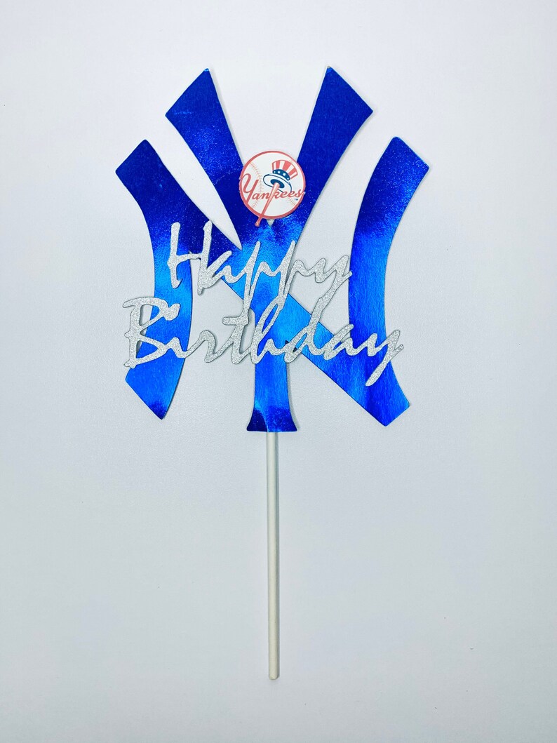 Custom Inspired Yankee Birthday Cake Topper Etsy
