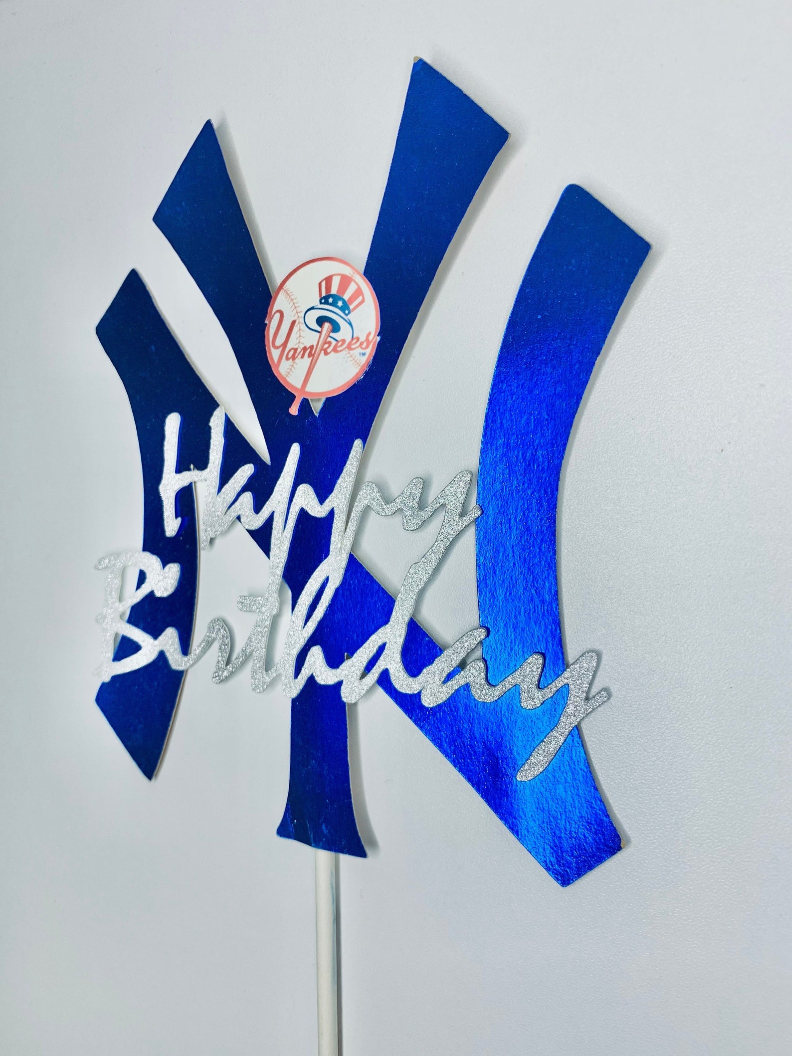 Custom Inspired Yankee Birthday Cake Topper Etsy