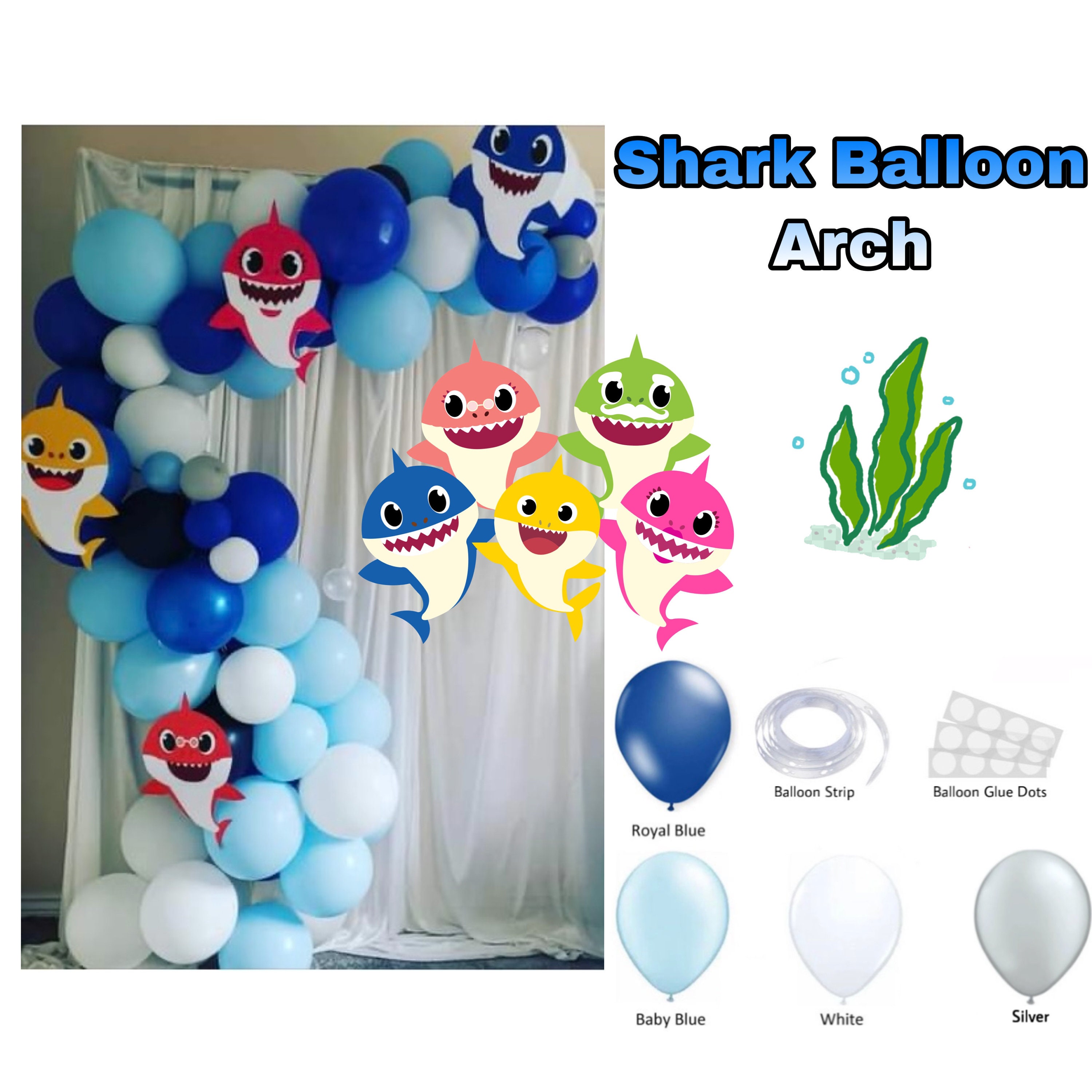 Custom Shark Balloon Arch 