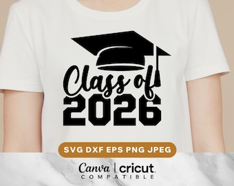 Class of 2026 Graduation SVG: Senior Cap Design (Digital Download)