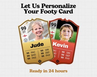 Personalized Soccer Stat Card: EA FC 24 Inspired (Digital Download)