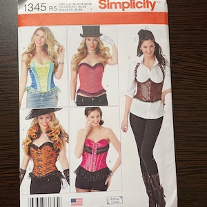 Corsets & Ruffled Shrug Pattern US 14-22