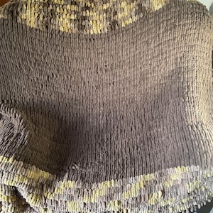 Brown Yarn Throw Blanket