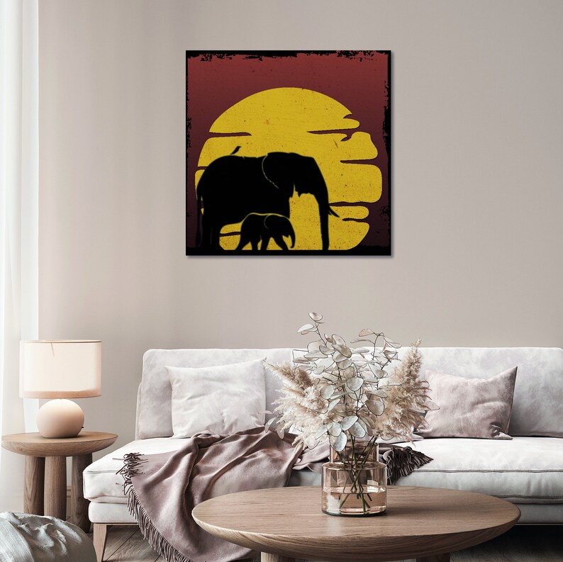 Elephant Printable Elephant Printable Wall Art Bedroom Wall Etsy