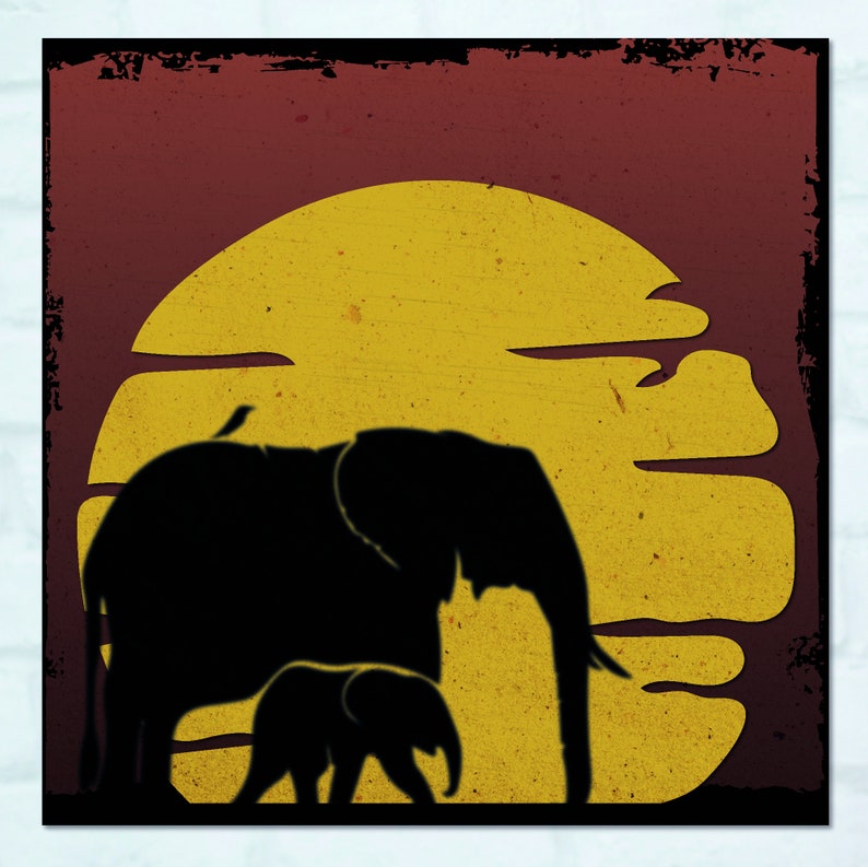 Elephant Printable Elephant Printable Wall Art Bedroom Wall Etsy