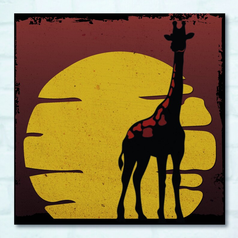 Giraffe Printable Giraffe Wall Art Bedroom Wall Art Etsy