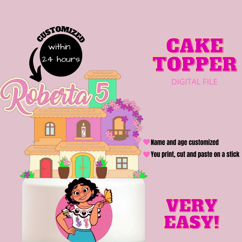 Casita encanto cake topper, Encanto Birthday Party, Encanto Mirabel Cake Topper, Encanto Decoration, Encanto Custom Digital File 