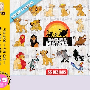 De Lion King SVG, The Lion King Cut File, The Lion King Clip Art, The Lion King Vector, The Lion King Gelaagd - Instant Download