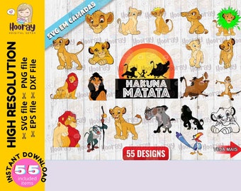 Lion King SVG Cut File, Clip Art Vector (Instant Download)