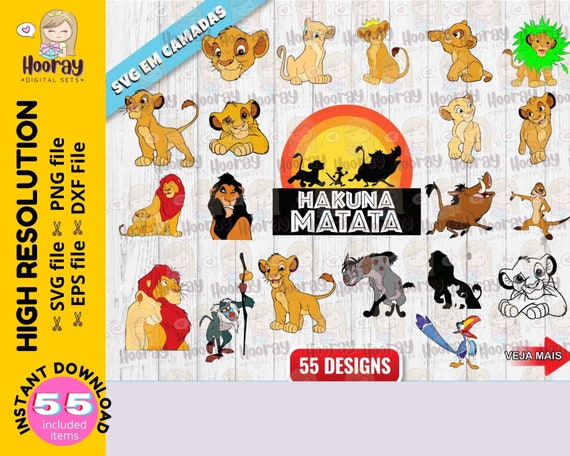 The Lion King SVG the Lion King Cut File the Lion King Clip - Etsy