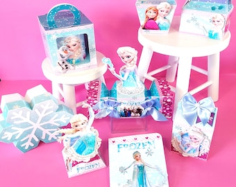 Gepersonaliseerde Frozen Feestbedankjes – Verjaardagsdecoratie (digitale download)