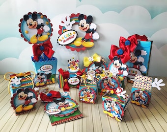 Kit de fiesta de Mickey Mouse - Decoraciones de cumpleaños imprimibles (descarga digital)