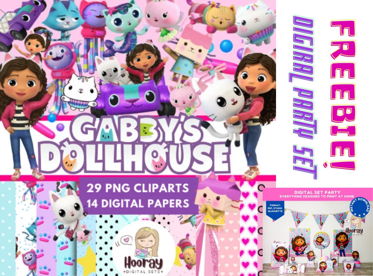 PNG della casa delle bambole di Gaaby Clipart della casa delle bambole di  Gaaby Set digitale della casa delle bambole di Gaaby Set festa digitale  Download istantaneo -  Italia