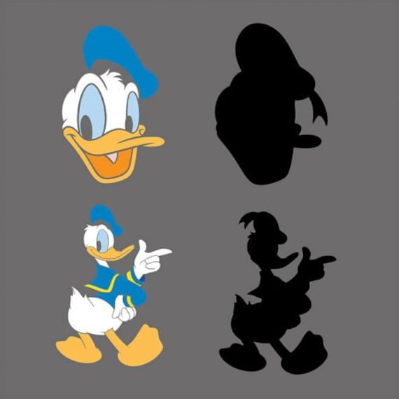 Donald Duck Silhouette Clip Art