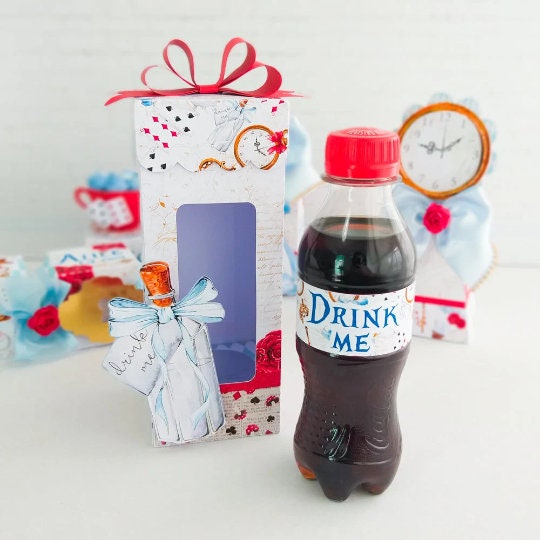 Alice in Wonderland Party Kit – Personalized Favor Boxes (digital) - Etsy