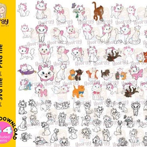 Aristocats SVG, Aristocats Cut File, Aristocats Clip Art, Aristocats Layered - Instant Download