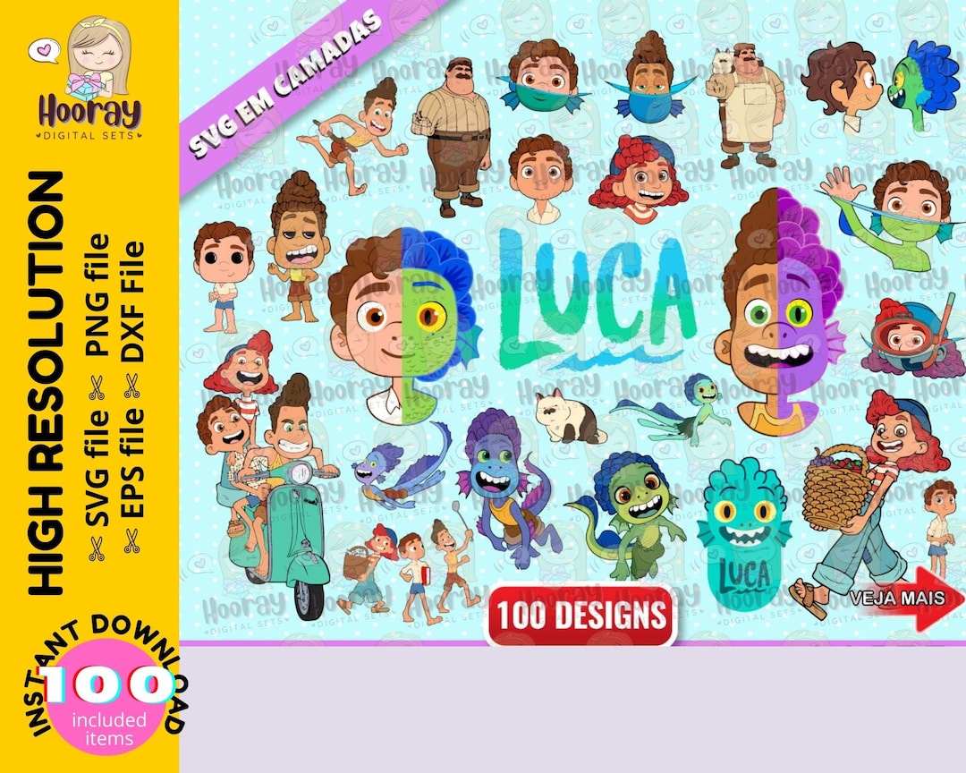 Luca SVG, Luca Cut File, Luca Clip Art, Luca Vector, Luca