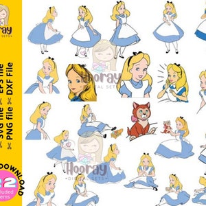 Alice au pays des merveilles SVG, Alice au pays des merveilles Cut File, Alice au pays des merveilles Clip Art, Alice Svg, Alice Vector, Nous sommes tous fous ici Svg